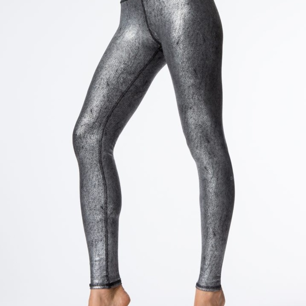 Alo HIGH-WAIST AIRBRUSH LEGGING - METALLIC Small
